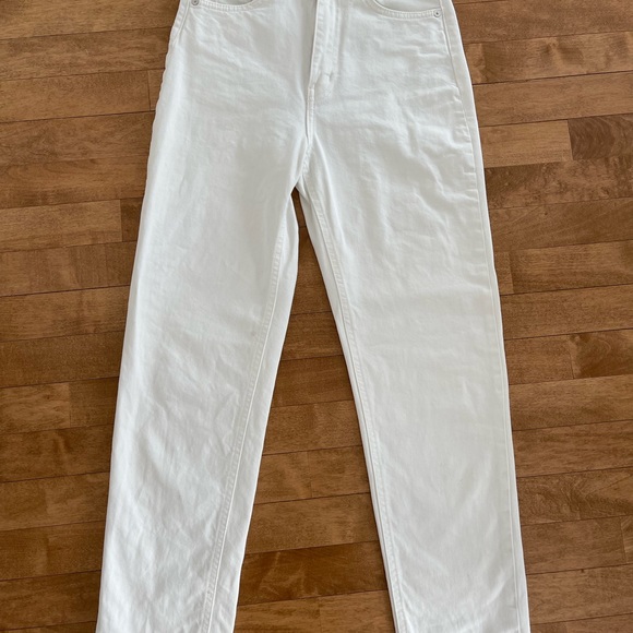 H&M size 2 Cream Mom fit jeans - Picture 3 of 6